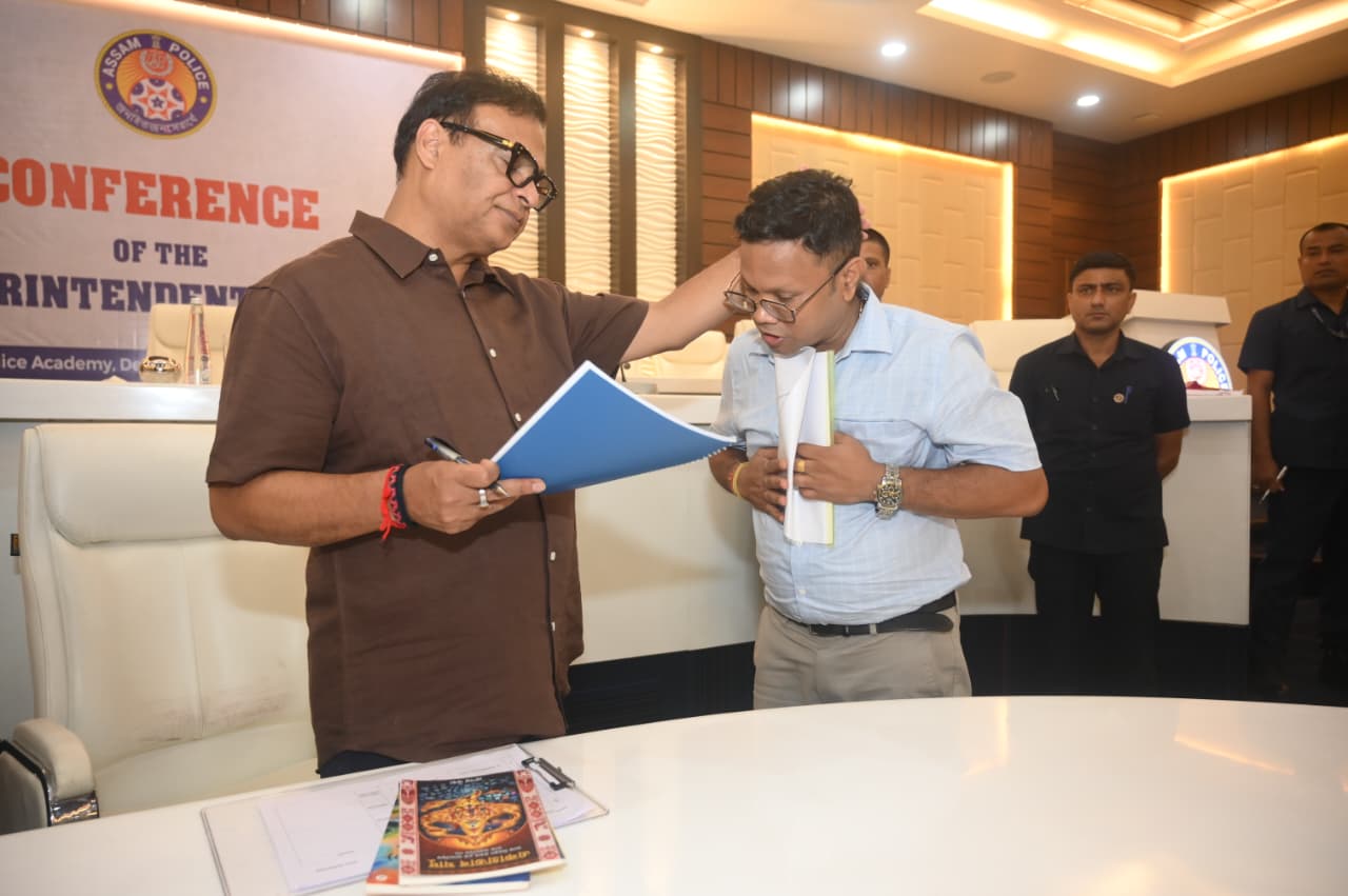 Pranab Bora with Assam Chief Minister
